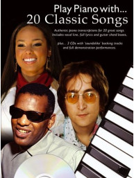 Play Piano With... 20 Classic Songs (noty, akordy, texty, klavír, kytara, zpěv) (+audio)