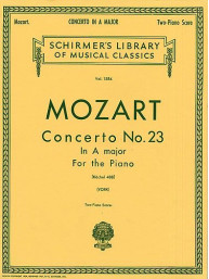 Wolfgang Amadeus Mozart: Piano Concerto No.23 In A Major (2-Piano Score) (noty, dva klavíry)