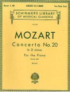 W.A. Mozart: Piano Concerto No. 20 In D Minor K.466 (2 Piano Score) (noty, dva klavíry)