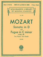 W.A. Mozart: Sonata In D (K.448)/Fugue In C Minor (K.426)- 2 Pianos (noty, dva klavíry)