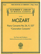 W.A Mozart: Piano Concerto No.26 In D 'Coronation' K.537 (2 Piano Score) (noty, dva klavíry)