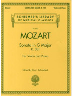 W.A. Mozart: Sonata In G For Violin and Piano K.301 (noty, housle, klavír)