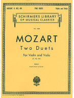 W.A. Mozart: Two Duets For Violin And Viola K.423/424 (noty, housle, viola)
