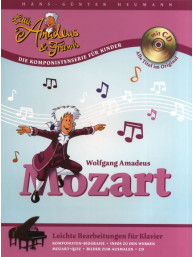 Hans-Günter Heumann: Little Amadeus Und Friends - Wolfgang Amadeus Mozart (noty, sólo klavír)