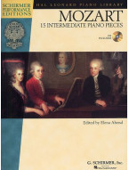 W.A. Mozart: 15 Intermediate Piano Pieces (noty, sólo klavír) (+audio)