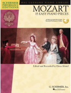W.A. Mozart: 15 Easy Piano Pieces (noty, sólo klavír)(+audio)