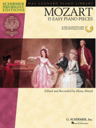 W.A. Mozart: 15 Easy Piano Pieces (noty, sólo klavír)(+audio)