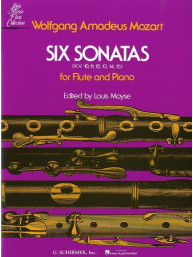 W.A. Mozart: Six Sonatas For Flute And Piano (noty, příčná flétna, klavír)