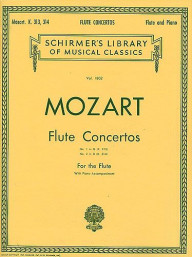 W.A. Mozart: Flute Concertos No. 1 In G (K.313) And No. 2 In D (K.314) (noty, příčná flétna, klavír)