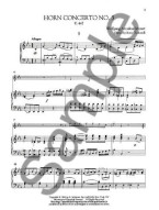 W.A. Mozart: Horn Concerto No.3 (noty, lesní roh, klavír)