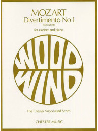 Mozart: Divertimento No.1 K439b For Clarinet And Piano (noty, klarinet, klavír)