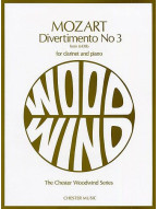 W.A. Mozart: Divertimento No.3 K.439b (Clarinet/Piano) (noty, klarinet, klavír)