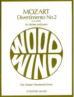 W.A. Mozart: Divertimento No.2 K.439b (Clarinet/Piano) (noty, klarinet, klavír)