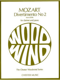 W.A. Mozart: Divertimento No.2 K.439b (Clarinet/Piano) (noty, klarinet, klavír)