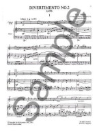 W.A. Mozart: Divertimento No.2 K.439b (Clarinet/Piano) (noty, klarinet, klavír)