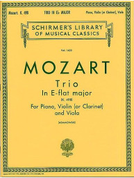 W.A.Mozart: 'Kegelstatt' Trio For Clarinet, Viola And Piano K.498 (noty, klarinet, viola, klavír)