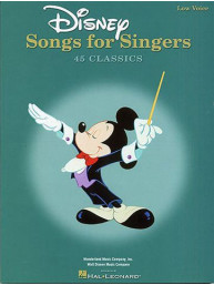 Disney Songs For Singers: Low Voice (noty, klavír, zpěv, kytara, akordy)