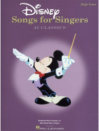 Disney Songs For Singers: High Voice (noty, klavír, zpěv, kytara, akordy)