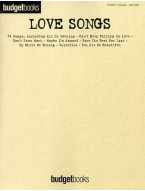 Budgetbooks: Love Songs (noty, klavír, zpěv, kytara, akordy)