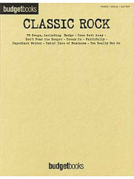 Budgetbooks: Classic Rock (noty na klavír, zpěv, akordy na kytaru)
