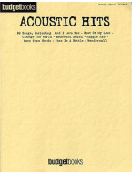 Budgetbooks: Acoustic Hits (noty, klavír, zpěv, kytara)