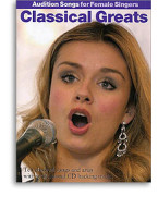 Audition Songs For Female Singers: Classical Greats (noty, sólo klavír, klavír, vokál & kytara, hlas)