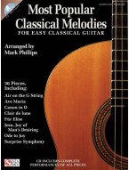 Most Popular Classical Melodies For Easy Classical Guitar (noty, tabulatury na klasickou kytaru) (+audio)