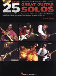 Chad Johnson: 25 Great Guitar Solos (noty, tabulatury, kytara) (+audio)