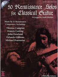 50 Renaissance Solos For Classical Guitar (noty, kytarová tabulatura, klasická kytara)