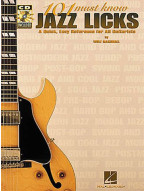 101 Must Know Jazz Licks (noty, tabulatury na kytaru) (+audio)