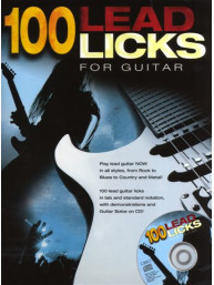 Alan Warner: 100 Lead Licks For Guitar (noty, tabulatury, kytara) (+audio)