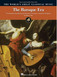 The World's Great Classical Music: The Baroque Era - Easy/Intermediate Piano (noty, sólo klavír)