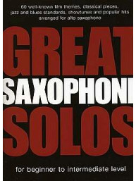 Great Saxophone Solos (noty, altsaxofon)