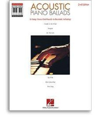 Keyboard Recorded Versions: Acoustic Piano Ballads - 2nd Edition (noty, akordy, texty, klavír, kytara, zpěv)