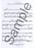 Three Pieces From Schindler's List (Schindlerův seznam) For Violin And Piano (noty, housle, klavír)