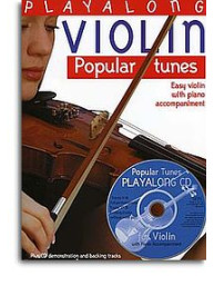 Playalong Violin: Popular Tunes (noty, housle, klavír)