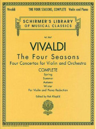 Antonio Vivaldi: The Four Seasons - Complete Edition (noty, housle, klavír) - Čtvero ročních období