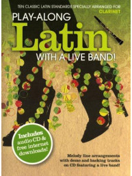 Play-Along Latin With A Live Band! - Clarinet (noty, klarinet) (+audio)