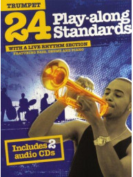 24 Play-Along Standards With A Live Rhythm Section - Trumpet (noty, trubka) (+audio)