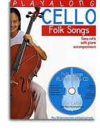 Playalong Cello - Folk Tunes (noty na violoncello a klavír)