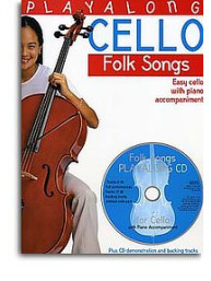 Playalong Cello - Folk Tunes (noty na violoncello a klavír)