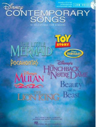 Disney Contemporary Songs For Low Voice (noty, hluboký hlas, klavír) (+audio)