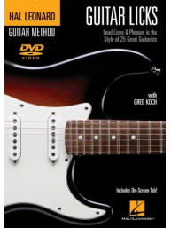 Greg Koch: Guitar Licks - Lead Lines And Phrases In The Style Of 25 Great Guitarists (video škola hry na kytaru)