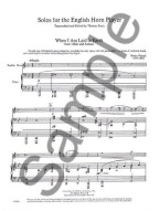 Solos For The English Horn Player (Cor Anglais) (noty, anglický roh, klavír)