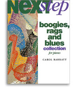 Carol Barratt: Next Step Boogies, Rags And Blues Collection For Piano (noty, sólo klavír)