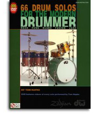 Tom Hapke: 66 Drum Solos for the Modern Drummer (noty, bicí) (+video)