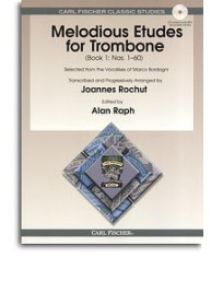Marco Bordogni: Melodious Etudes For Trombone - Book 1 (noty, pozoun) (+audio)