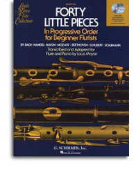 Forty Little Pieces In Progressive Order for Beginner Flautists (noty na příčnou flétnu, klavír) (+audio)