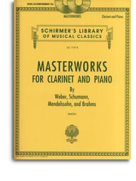Masterworks For Clarinet & Piano (noty, klarinet, klavír) (+audio)