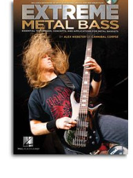 Alex Webster (Cannibal Corpse): Extreme Metal Bass (noty, tabulatury na baskytaru) (+audio)